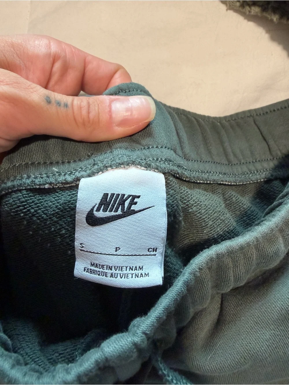 Nike Women’s Grey and Dark Green Athletic Shorts Duo
